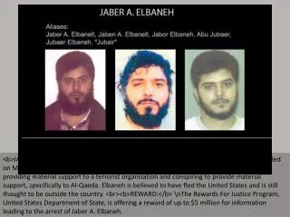 Top 10 terrorists on FBI most wanted list