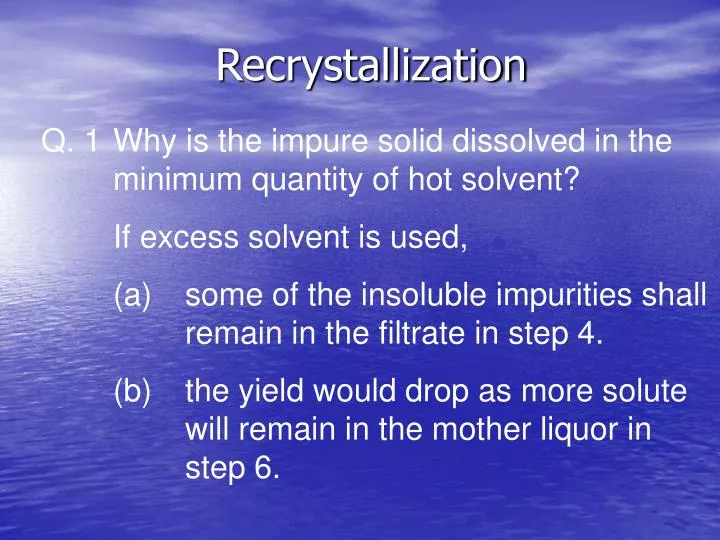 recrystallization