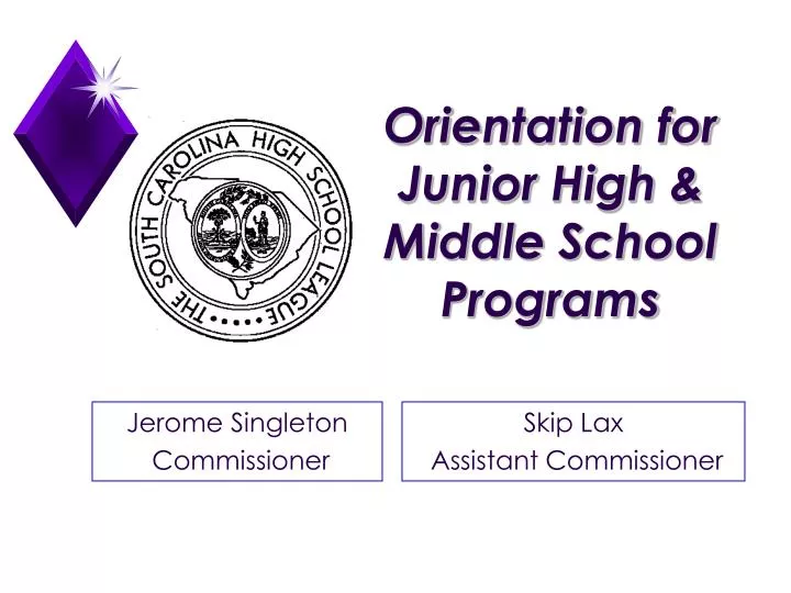 orientation for junior high middle school programs