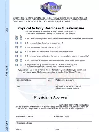 Physician’s Approval