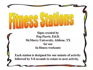 Fitness Stations