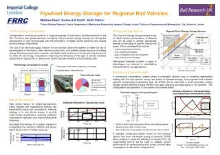 Flywheel Energy Storage for Regional Rail Vehicles