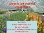 Greenhouse Business Management - slide 1