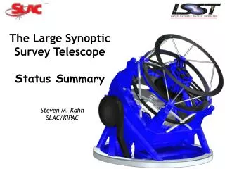 The Large Synoptic Survey Telescope Status Summary