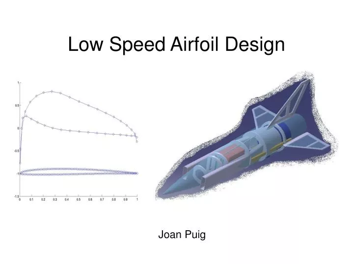 low speed airfoil design