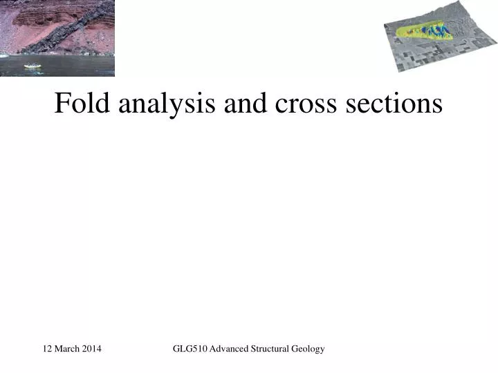 fold analysis and cross sections