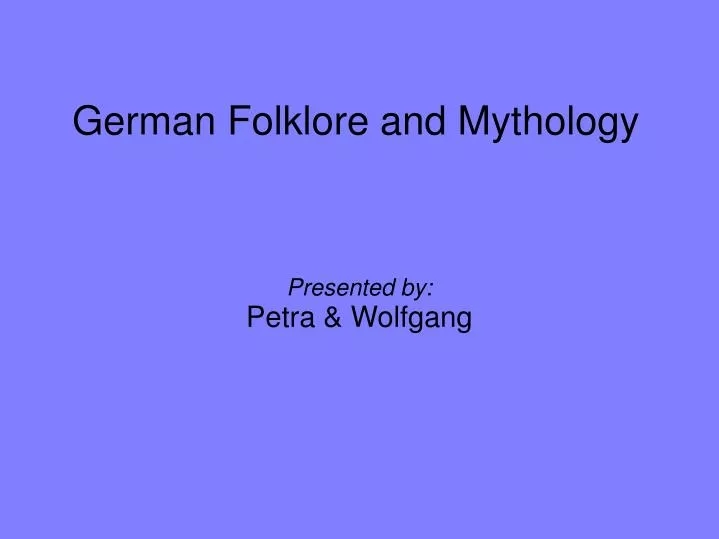 presented by petra wolfgang