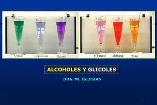 ALCOHOLES Y GLICOLES