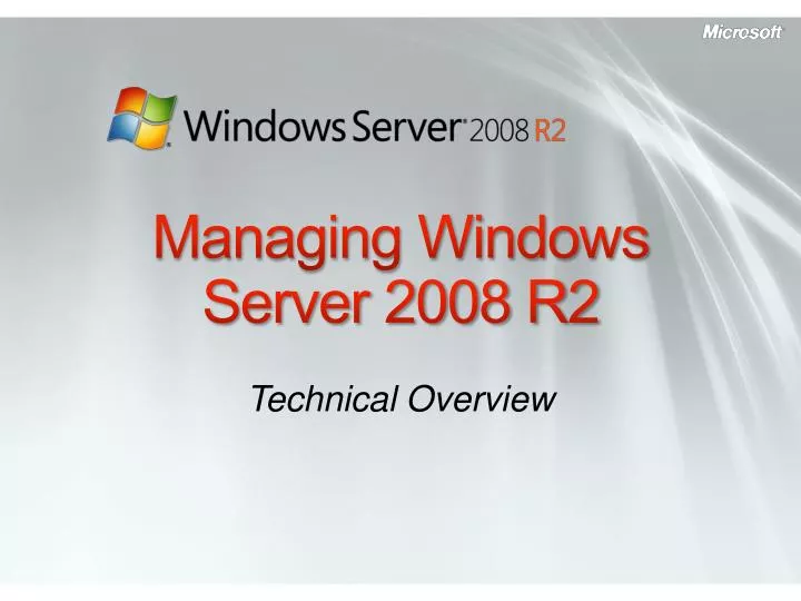 managing windows server 2008 r2