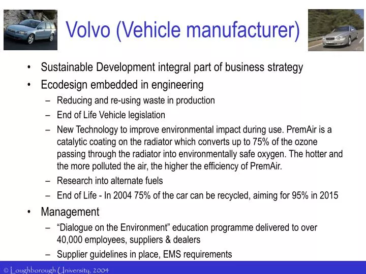 volvo vehicle manufacturer