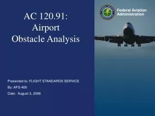 AC 120.91: Airport Obstacle Analysis