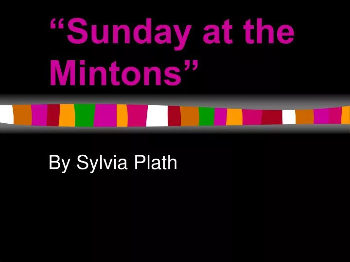 sunday at the mintons
