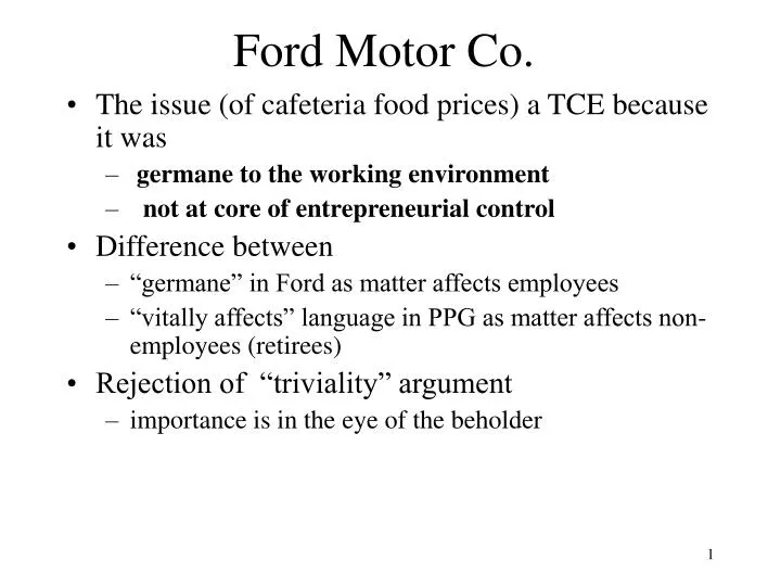 ford motor co