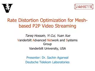 Rate Distortion Optimization for Mesh-based P2P Video Streaming