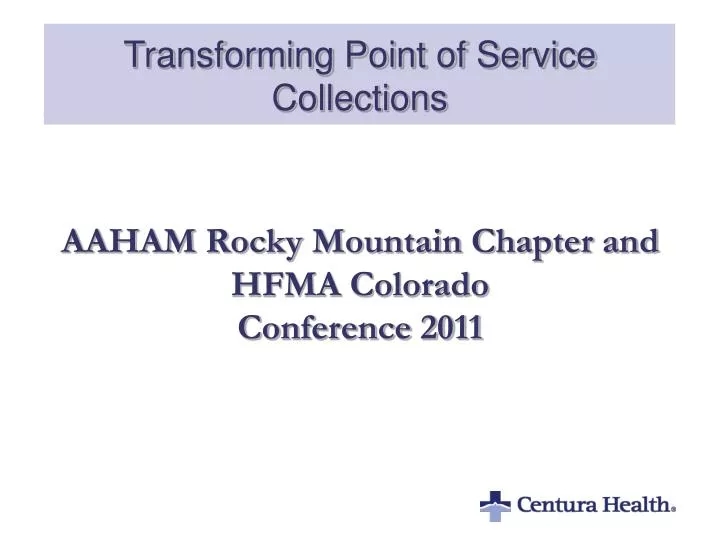 transforming point of service collections