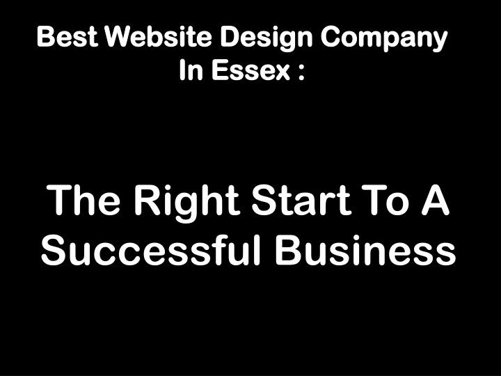 best website design company in essex