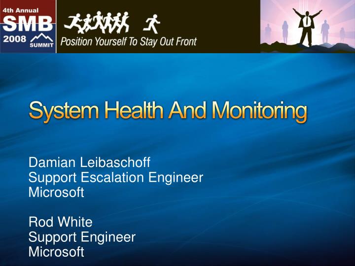 system health and monitoring