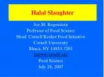 Halal Slaughter - slide 1