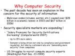Why Computer Security - slide 1