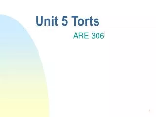 Unit 5 Torts