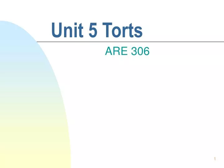 unit 5 torts