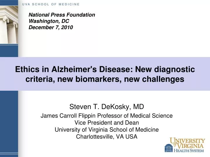 ethics in alzheimer s disease new diagnostic criteria new biomarkers new challenges