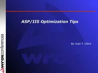 ASP/IIS Optimization Tips
