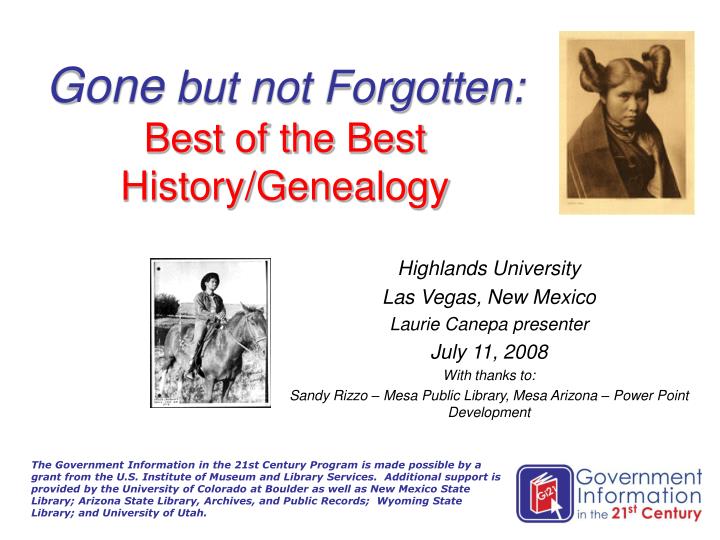 gone but not forgotten best of the best history genealogy