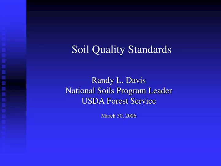 soil quality standards