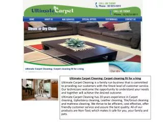 Ultimate Carpet Cleaning | Steam, Dry, Rug, Mattress, Leath