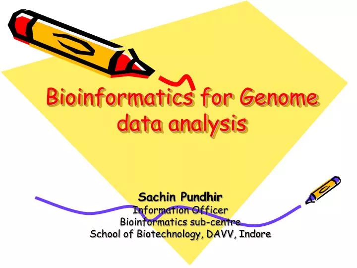 bioinformatics for genome data analysis