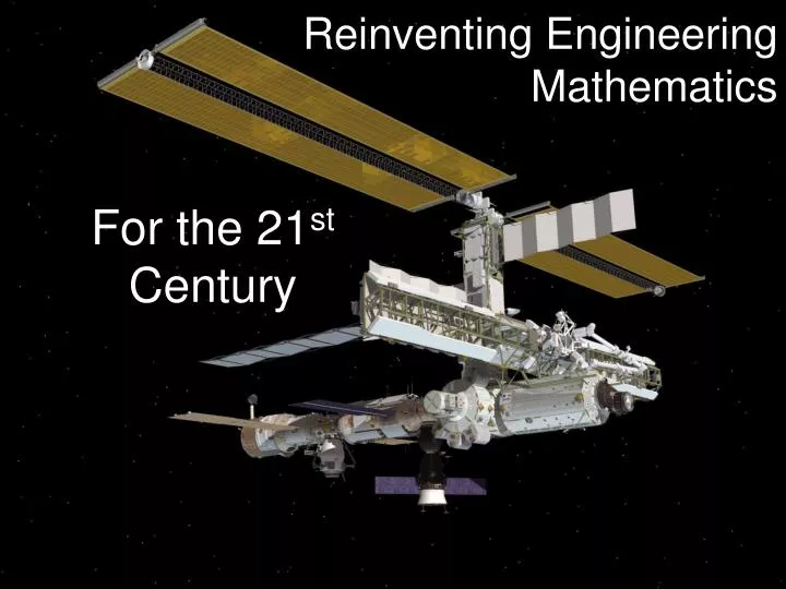 reinventing engineering mathematics