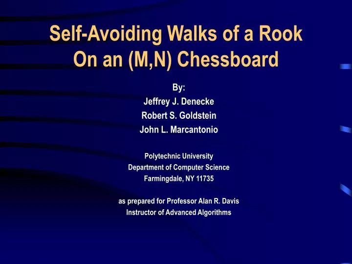 self avoiding walks of a rook on an m n chessboard