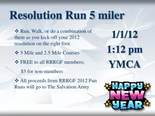 Resolution Run 5 miler