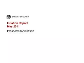 Inflation Report May 2011