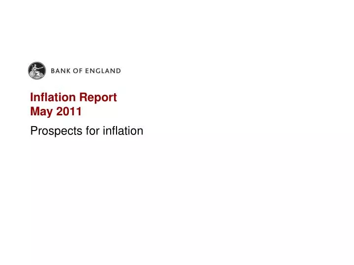 inflation report may 2011