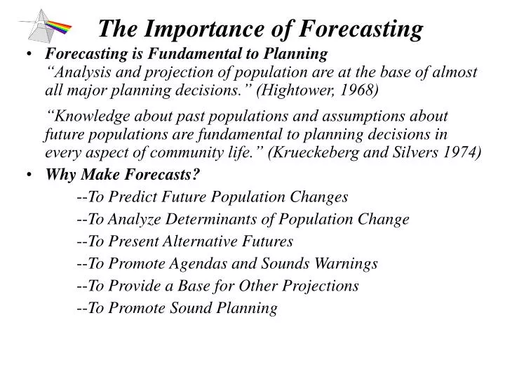 the importance of forecasting