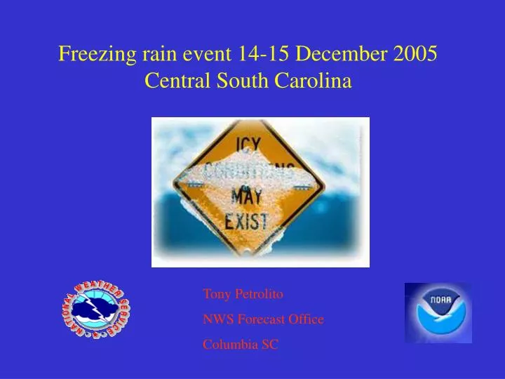 freezing rain event 14 15 december 2005 central south carolina