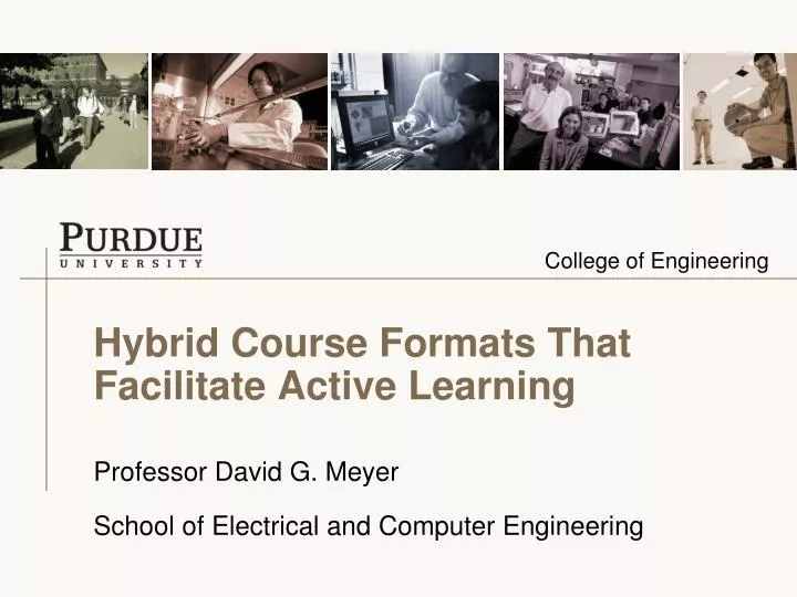 hybrid course formats that facilitate active learning