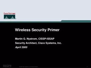 Wireless Security Primer