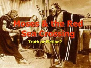 Moses &amp; the Red Sea Crossing