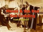 Moses &amp; the Red Sea Crossing - slide 1