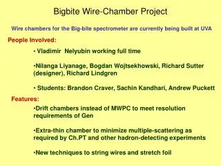 Bigbite Wire-Chamber Project