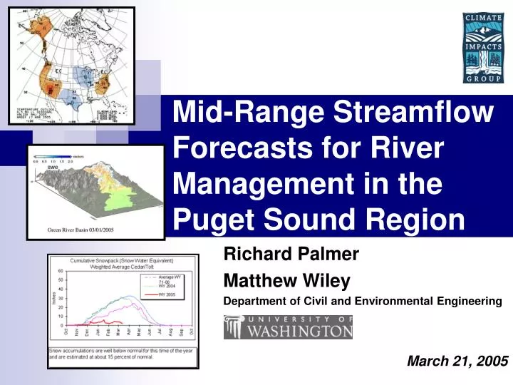 mid range streamflow forecasts for river management in the puget sound region