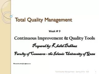 Total Quality Management