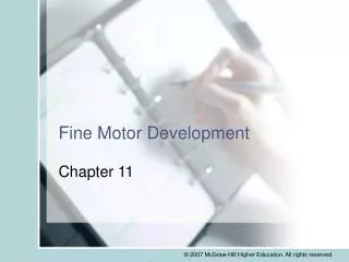 Fine Motor Development