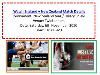 Watch England v New Zealand Rugby match of New Zealand tour