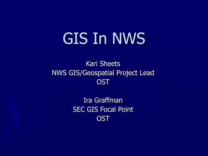 gis in nws