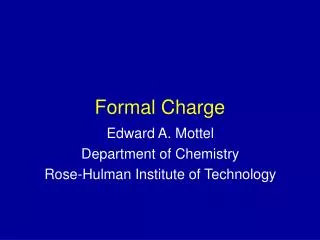 Formal Charge