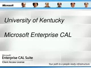 University of Kentucky Microsoft Enterprise CAL